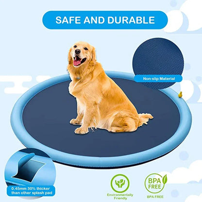 The Funny Pets® Non-Slip Splash Pad for Kids and Dog