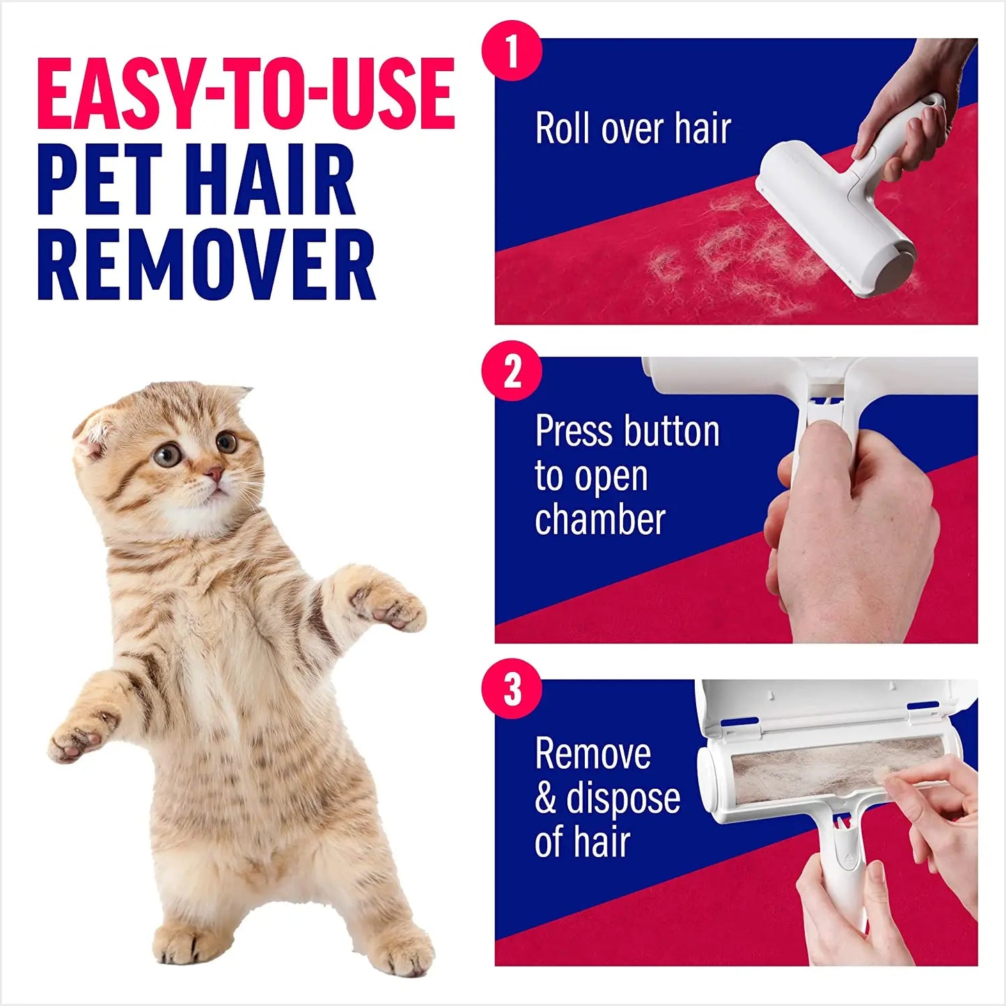 Efficient Animal Hair Removal Tool - Perfect for Furni