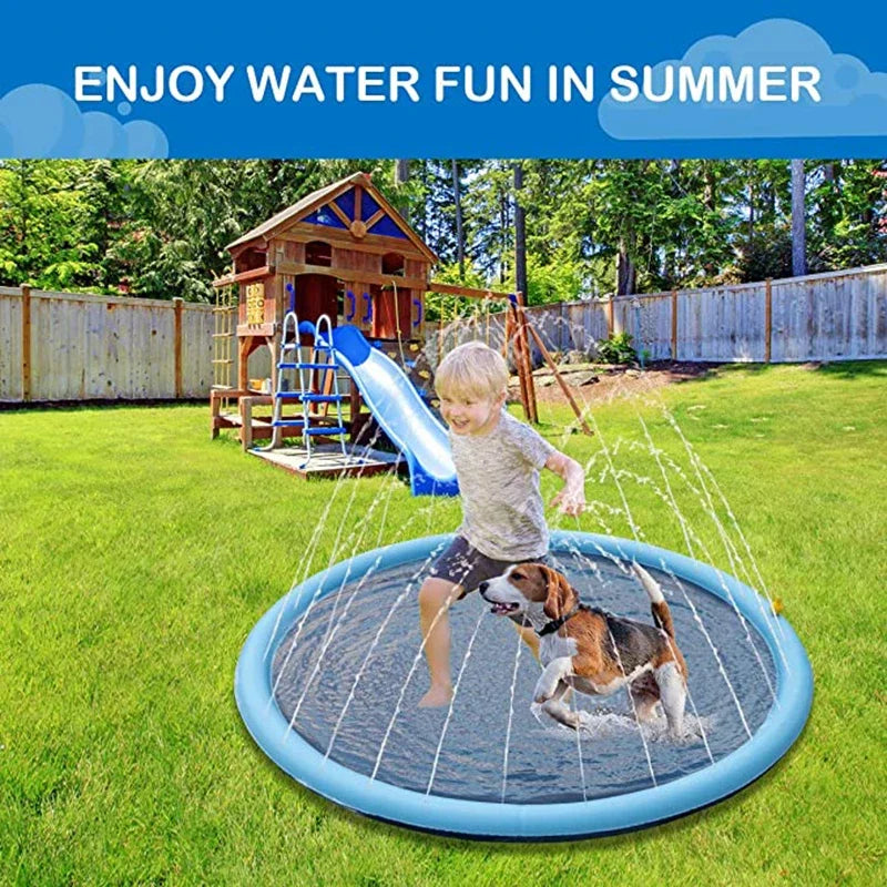 The Funny Pets® Non-Slip Splash Pad for Kids and Dog