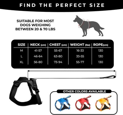 Dog Harness with Leash Retractable